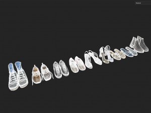 Shoe collection-01 3D-Modell