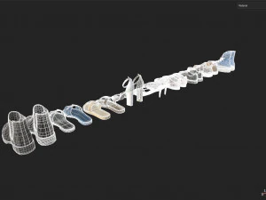 シューズコレクション-01 3Dモデル