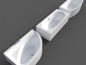 Bathtub Collection-01 3D मॉडल