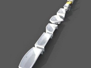 Bathtub Collection-01 3D Model