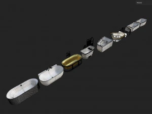 Bathtub Collection-01 3D Model