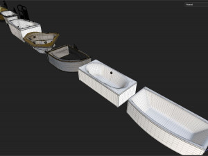 Bathtub Collection-01 3D मॉडल