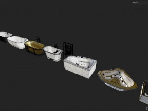 Bathtub Collection-01 3D Model