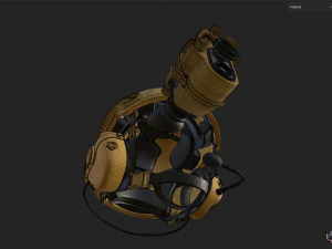 Tactical Helmet 3D Model