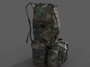 Military Backpack 3D Model
