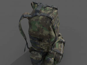 Military Backpack 3D Model
