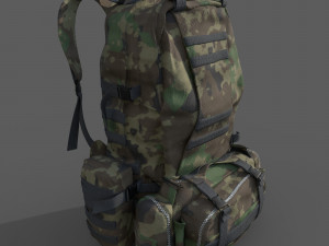Military Backpack 3D 모델