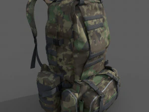 Military Backpack 3D Model
