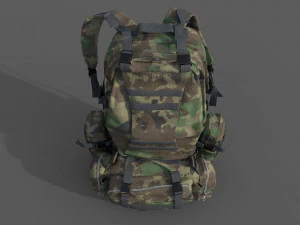 Military Backpack 3D Model