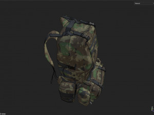 Military Backpack 3D 모델