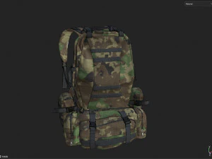Military Backpack 3D Model