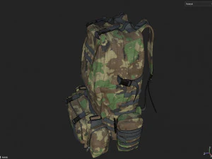 Military Backpack 3D Model