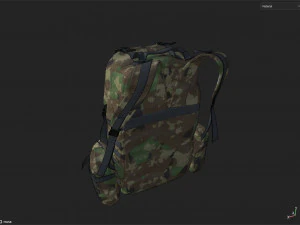Military Backpack 3D Model