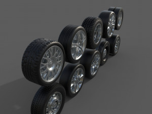Wheel Set Modello 3D