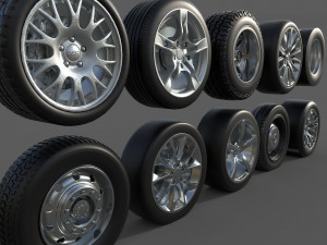 Wheel Set Modello 3D
