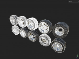 Wheel Set Modello 3D