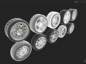 Wheel Set Modello 3D