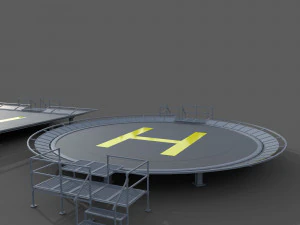 Heliport 3D Model