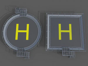 Heliport 3D Model