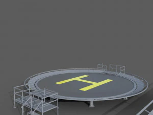 Heliport 3D Model