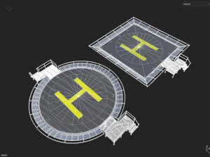 Heliport 3D Model