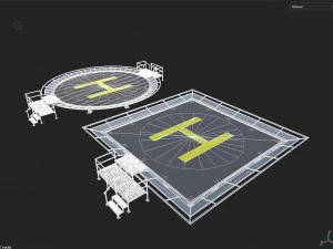 Heliport 3D Model