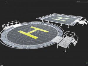 Heliport 3D Model