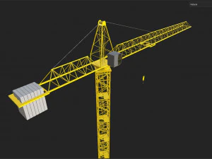 Баштовий кран 3D Модель