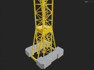 Баштовий кран 3D Модель