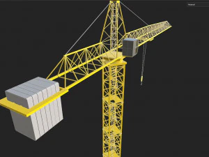 Баштовий кран 3D Модель