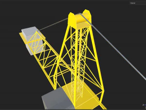 Баштовий кран 3D Модель