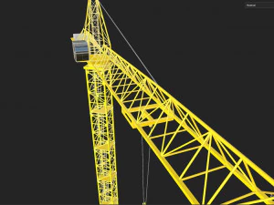 Баштовий кран 3D Модель