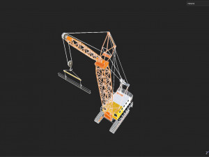 Crawler Crane Modello 3D