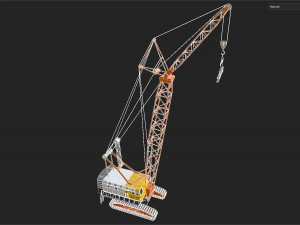 Crawler Crane Modello 3D