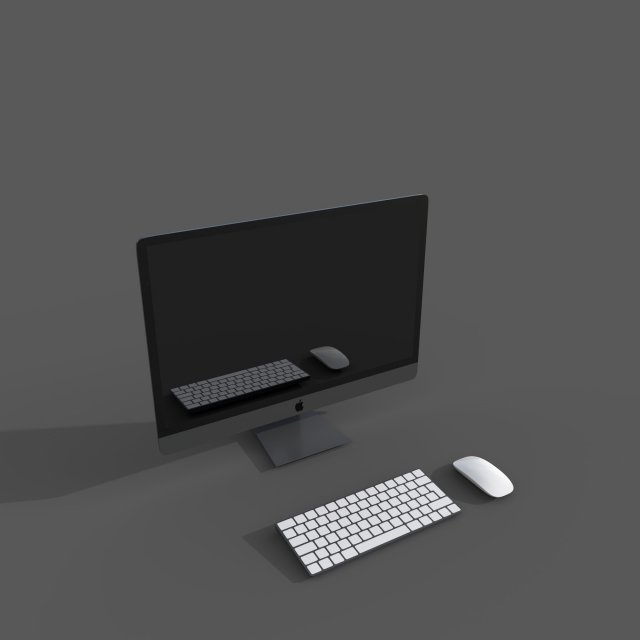Apple iMAC Modello 3D .c4d .max .obj .3ds .fbx .stl .blend 