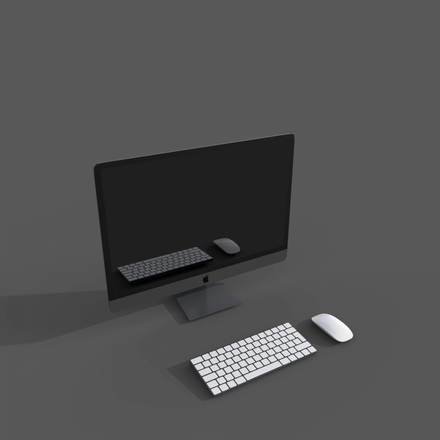 Apple iMAC 3D Model .c4d .max .obj .3ds .fbx .stl .blend 
