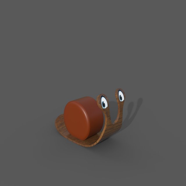 Snail Puff 3D Model .c4d .max .obj .3ds .fbx .stl .blend 