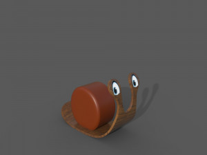 Snail Puff Model 3D