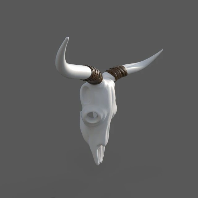 Decor Skull 3D Model .c4d .max .obj .3ds .fbx .stl .blend 