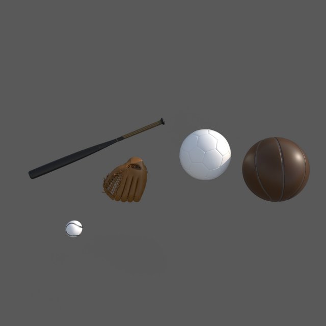 Sport Equpmant 3D 모델 .c4d .max .obj .3ds .fbx .stl .blend 