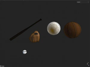 Sport Equpmant 3D Model