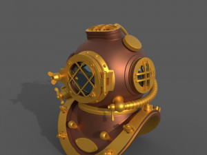 Decorative Submarine Helmet 3D Model