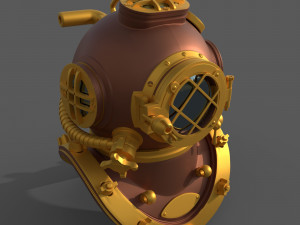 Decorative Submarine Helmet Modello 3D