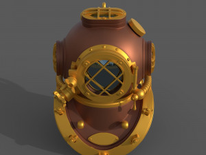 Decorative Submarine Helmet Modello 3D