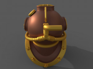 Decorative Submarine Helmet Modello 3D