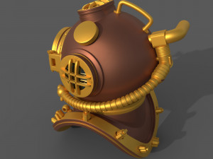 Decorative Submarine Helmet Modello 3D