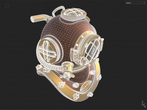 Decorative Submarine Helmet Modello 3D