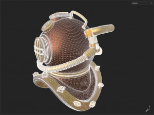 Decorative Submarine Helmet Modello 3D