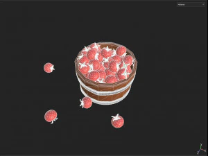 Bucket Full Of Tomatoes 3D Model