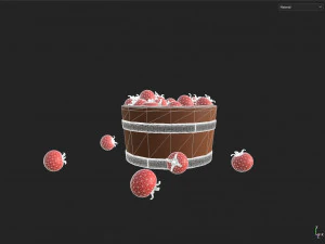 Bucket Full Of Tomatoes 3D Model